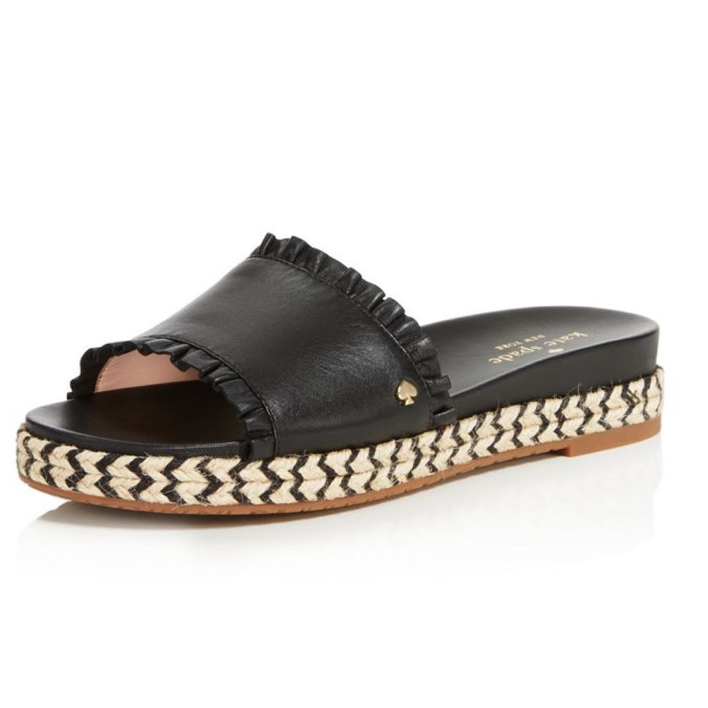 Kate Spade Black Espadrille Flats